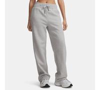 Pantalón de pernera recta Under Armour Rival Fleece para mujer Mod Gris Light Heather / Blanco M