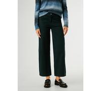 Pantalón de talle alto y pernera ancha TANIA Mujer Talla 26 Longitud 28. Color Azul