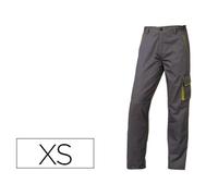 Pantalon De Trabajo Deltaplus Cintura Ajustable 5 Bolsillos Color Gris Verde Talla Xs