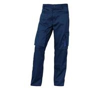 Pantalon de trabajo deltaplus con forro en flanela con 8 bolsillos color azul marino talla xl