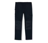 Pantalón de trabajo para hombre U-Power, pantalón cargo con cintura elástica, con bolsillos para rodilleras, varios bolsillos, tela cómoda, ropa exterior resistente y duradera - Deep Blue 52