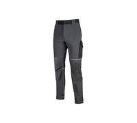 Pantalón De Trabajo U-Power World En Tejido Impermeable U-4 Gris L