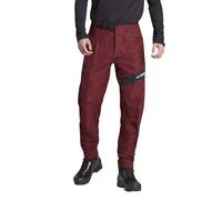 Pantalón de Trekking Adidas Terrex Techrock Impermeable Elástico Burdeos W28 L