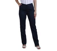 Pantalón de Vestir Mujer con Estampado Sólido. Pantalón Elegante con Tiro Medio, Corte Recto, Bolsillos para Trabajo, Oficina, Camarera, Dependiente. (93% Poliéster - 7% Elastano)