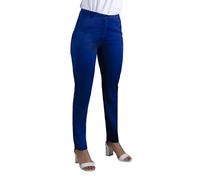 Pantalón de Vestir Mujer con Estampado Sólido. Pantalón Elegante con Tiro Medio y Corte Recto Ajustado para Trabajo, Oficina, Camarera, Dependiente. (93% Poliéster - 7% Elastano)