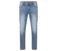 Pantalón denim hombre Straight Fit diseño con cintura elástica estilo Five-Pocke
