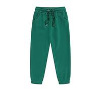 Pantalón deportivo de forro polar BOTCAM para niños y niñas, pantalón de un solo color, ropa deportiva para niñas, verde, 4-5 años