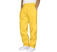 Pantalón deportivo para hombre, cómodo, chándal para hombre, con cordón y bolsillos, holgado, cómodo, pantalones anchos, cintura elástica, grande, corte recto, pantalones casuales para hombre, 1