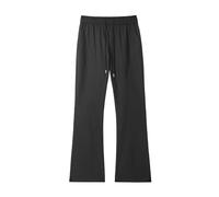 Pantalón genérico Flare Hombre Pantalones Wide Leg Hombre Flare Style años 70 Y Carnaval Disco para Técnica Micro A Prueba Viento, Le Noir, L