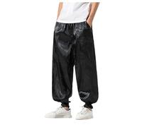 Pantalón genérico medieval para hombre harem kimono japonés tradicional jacquard patrón cintura elástica ajustada a los tobillos tejido suave pantalones gótico estilo punk retro ninja grandes tallas