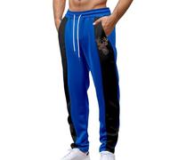 Pantalon Hombre, Pantalón Deportivo Informal Hombre Cintura Elástica Corte Atlético Diseño Contraste Uso Diario Ejercicio Ligero