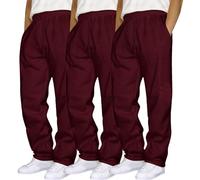 Pantalón Hombre Sport Streetwear Medias Jogging Hombre Cintura Elástica Chándal Cómodo Pantalones de Trabajo para Hombres Sport Chic Baggy Jogger Hombres Algodón Sudadera, Vin-3, XXL