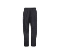 Pantalón impermeable con cremallera completa para mujer Vaude Fluid (Negro)