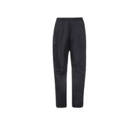 Pantalón impermeable con cremallera completa para mujer Vaude Fluid (Negro)