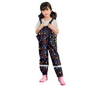 Pantalon Impermeable para Niños Niñas Barro Lluvia Pespirable Resistentes con Tiras Reflectantes Chubasquero Pantalones de Niño Niña Elastico Reflectante Ligero Intemperie