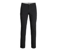 Jack & Jones Pantalones Chinos para Hombre, Corte Ajustado, Pantalones Chinos, Negro, 28W x 30L