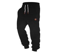 Pantalón Jogging Hombre Chic Pantalón Jogging Hombre Corte Recto Deporte Transpirable Confort Pantalones Hombres Deportes Amplio Ligero Ropa De Trabajo Hombres Cargo Sudadera, 2-le Black, XL