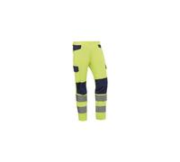 Pantalon JUBA alta visibilidad bicolor amarillo/marron Makati HV745 talla M