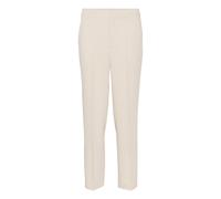 Kaffe Women's Trousers Regular Fit Zipper Fastening Cropped Length Straight Legs Pantalones, Antique White, 46 De Las Mujeres