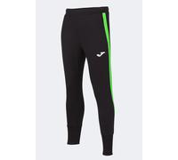 Joma Hombre Pantalón Deportivo, Negro-Verde Fluor, 9-10 años