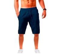 Pantalon Lino Hombre Men's Cotton Linen Pants Male Autumn Breathable Solid Color Trousers Fitness Streetwear S-3XL 5XL 4XL(Khaki,L)