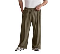 Pantalon Lino Hombre,Mis Pedidos Algodón y Lino Pantalones Verano Hombre Casuales Color Sólido Pantalones Ancho Ligero y Transpirable Pantalón de Chandal Sueltos Cómodo Diario Jogging Pants
