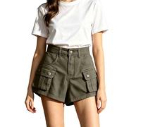 Pantalon Medio Corto Mujer Running Algodon Trekking Entrenamiento Rosas Punto Fluida Mayor Piratas Decimas Encaje Training Femeninos Multibolsillos Carpintero Franela El Oficina Tiro