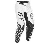 Pantalón motocross FLY Racing Evolution blanco-negro 38
