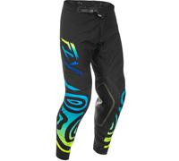Pantalón motocross FLY Racing Evolution negro-azul-amarillo fluo 32