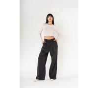 Pantalón Mujer Nina Carter Ancho Piernas Estilo Baggy Tela Aterciopelada Liviana