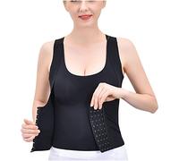 Pantalón Mujer Verano Faja para Adelgazar Sujetador De Entrenamiento De Cintura 4 En 1 Sujetador Entrenamiento Cintura 4 En 1 con Botones Fajas Pantalones Antirozaduras Mujer Black XXXL