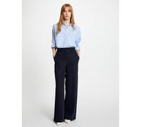 Pantalón pernera ancha azul marino mujer 38