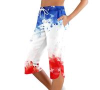 Pantalon Pirata Mujer Verano Pantalones Elegantes Casuales Femeninos para Uso Diario con versatilidad y Confort en Toda ocasión (White, M)