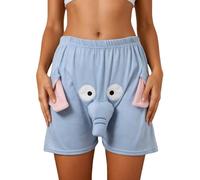 Pantalón Que Hablan Pantalones de Pijama Divertidos con Elefantes y Trompa Unisex Pantalones de Dormir Largos Suaves de Franela Presiona La Trompa del Elefante para Hacer Sonido