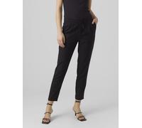 Pantalón recto, tobillero Mujer Talla XS. Color Negro