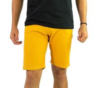 Pantalon Short Corto de Escalada Trekking Senderismo Aire Libre - Pantalón Trekking Hombre - Pantalón Escalada Elástico y Resistente - (Turia BR) (FR/ES, Letras, L, Regular, Regular, Ocre)