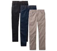 Pantalón sin cierre de algodón puro regular fit, straight (3 unidades) 140