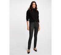 Pantalón slim efecto mojado negro mujer 42