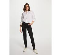 Pantalón slim efecto mojado negro mujer 42