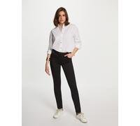 Pantalón slim efecto mojado negro mujer 44