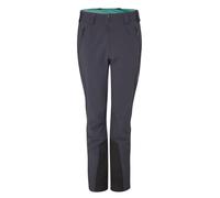 Pantalón softshell de mujer Rab Ascendor (Ébano/Eucalipto)