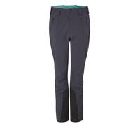 Pantalón softshell de mujer Rab Ascendor (Ébano/Eucalipto)