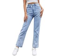 Pantalón térmico para mujer forrado con jeans - Pantalones de mujer de invierno con tecnología térmica de cintura alta, jeans de invierno gruesos, ajustados, de ajuste delgado, leggings de denim con