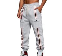 Pantalon Trabajo Hombre, Pantalones Deportivos Cargo con Forro Polar Grueso, CáLidos Y Utilitarios De Invierno, con Detalle De Bolsillo Y PuñOs CóNicos En El Tobillo para Uso Informal Al Libre.