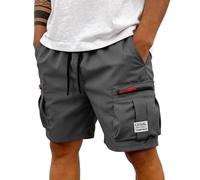 Pantalon Trabajo Hombre Verano, Men Trabajo Cargo Piratas Bermudas Multibolsillos Verano Pantalones Cortos con Bolsillos, con Bolsillos Pirata Militares Vestir Pantalon Cargo Corto Hombre, 3XL