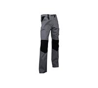 PANTALON TRABAJO "LENOIR" 280gms/m GRIS-NEGRO T-38 - Unid: 1