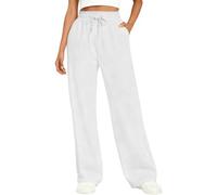 Pantalon Trabajo Mujer Pantalones Cargo Mujer Trousers Versátil Pantalones Rectos Pantalón Deportivos Casuales Trousers Transpirable Ropa Ropa Elegante Básicos Blanco M