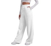 Pantalon Trabajo Mujer Pantalones Cargo Mujer Trousers Versátil Trousers para Uso Diario Ropa Casual Básicos Pantalones Cómodo Ropa Pantalón Deportivos para Fiesta Blanco M