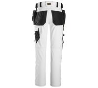 Pantalón trabajo unisex snickers allroundwork - blanco - talla 62 larga