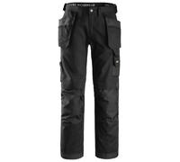 Pantalón trabajo unisex snickers canvas+ - negro - talla 60 estándar